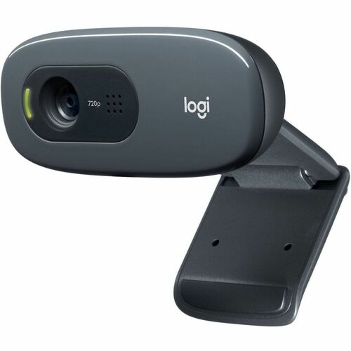 Logitech C270 HD Webcam, 720p, Black