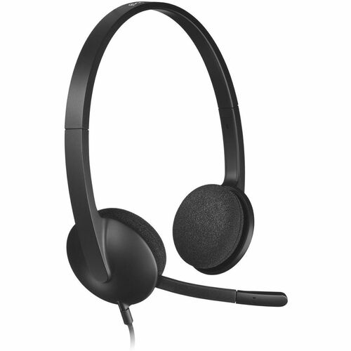 Logitech H340 Corded Headset, USB, Black