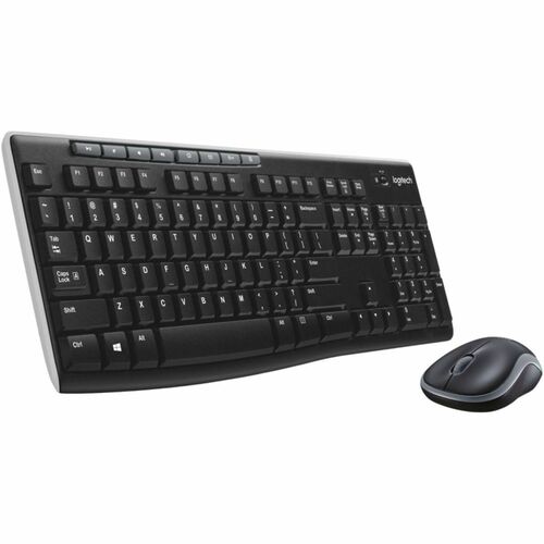 Logitech MK270 Wireless Combo, Keyboard/Mouse, USB, Black