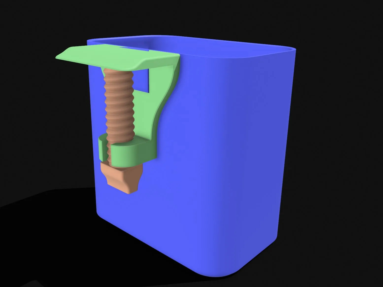 Desk Clamp Trash Bin, Slide-Off Removable Mini Waste Basket for Desk or Table - Image 6