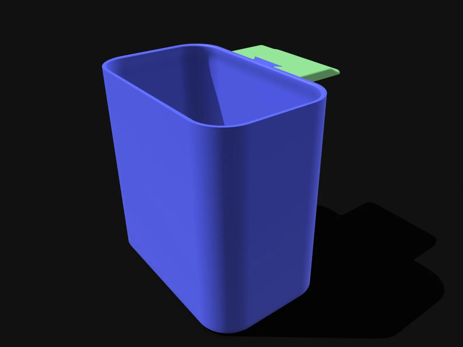 Desk Clamp Trash Bin, Slide-Off Removable Mini Waste Basket for Desk or Table - Image 7