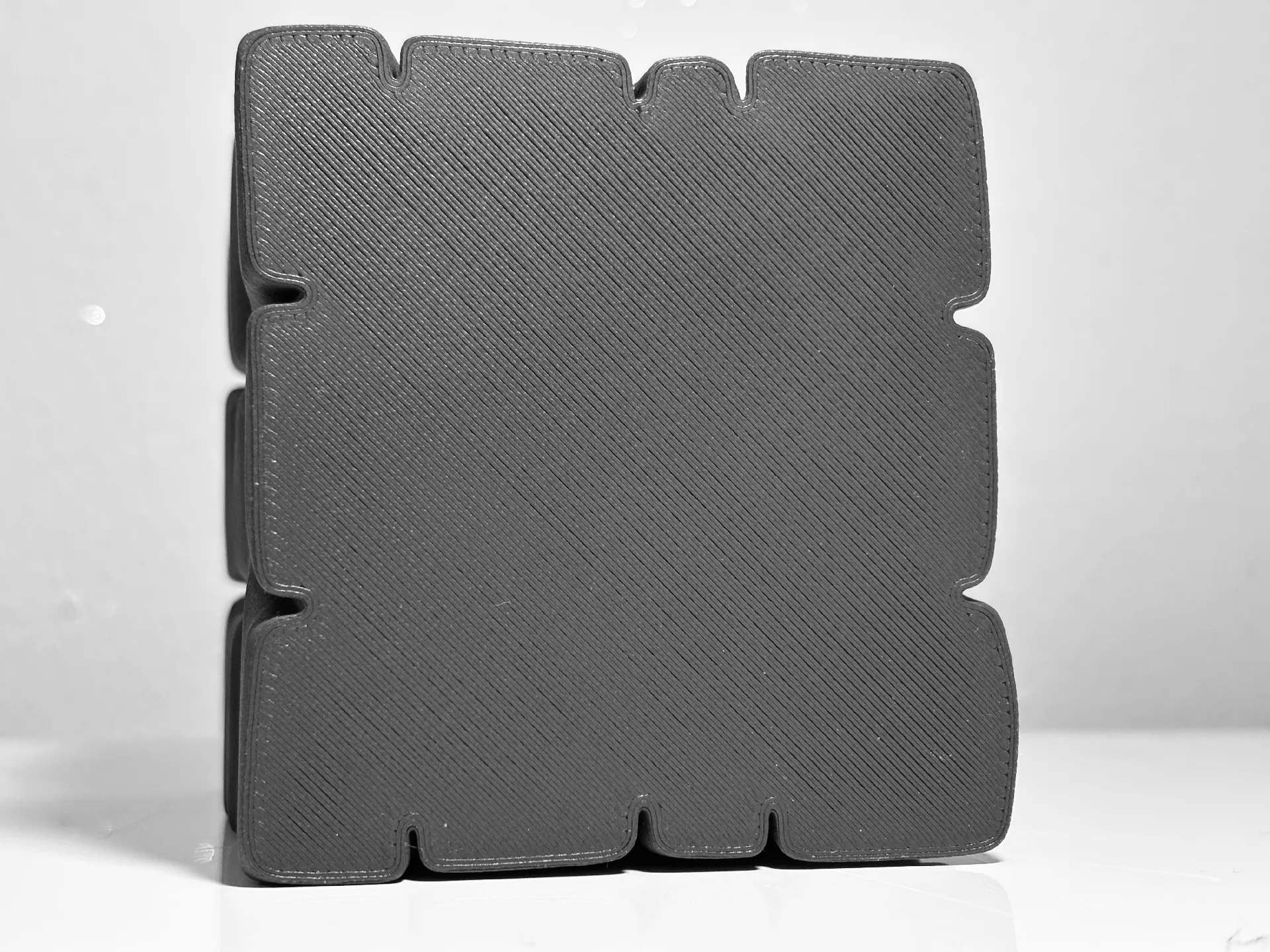 Rock Texture Pen Holder Cube, 3D Printed Desk Organizer for Pens & Markers - Image 6