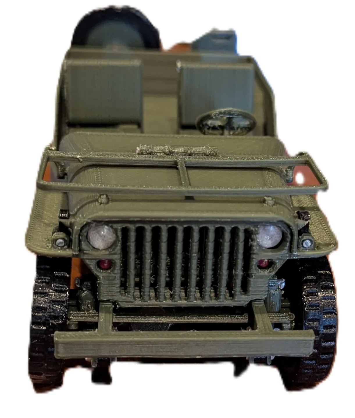 1/20 Scale 3D-Printed Military Utility Vehicle Model Kit, Unpainted DIY Assembly - Image 2