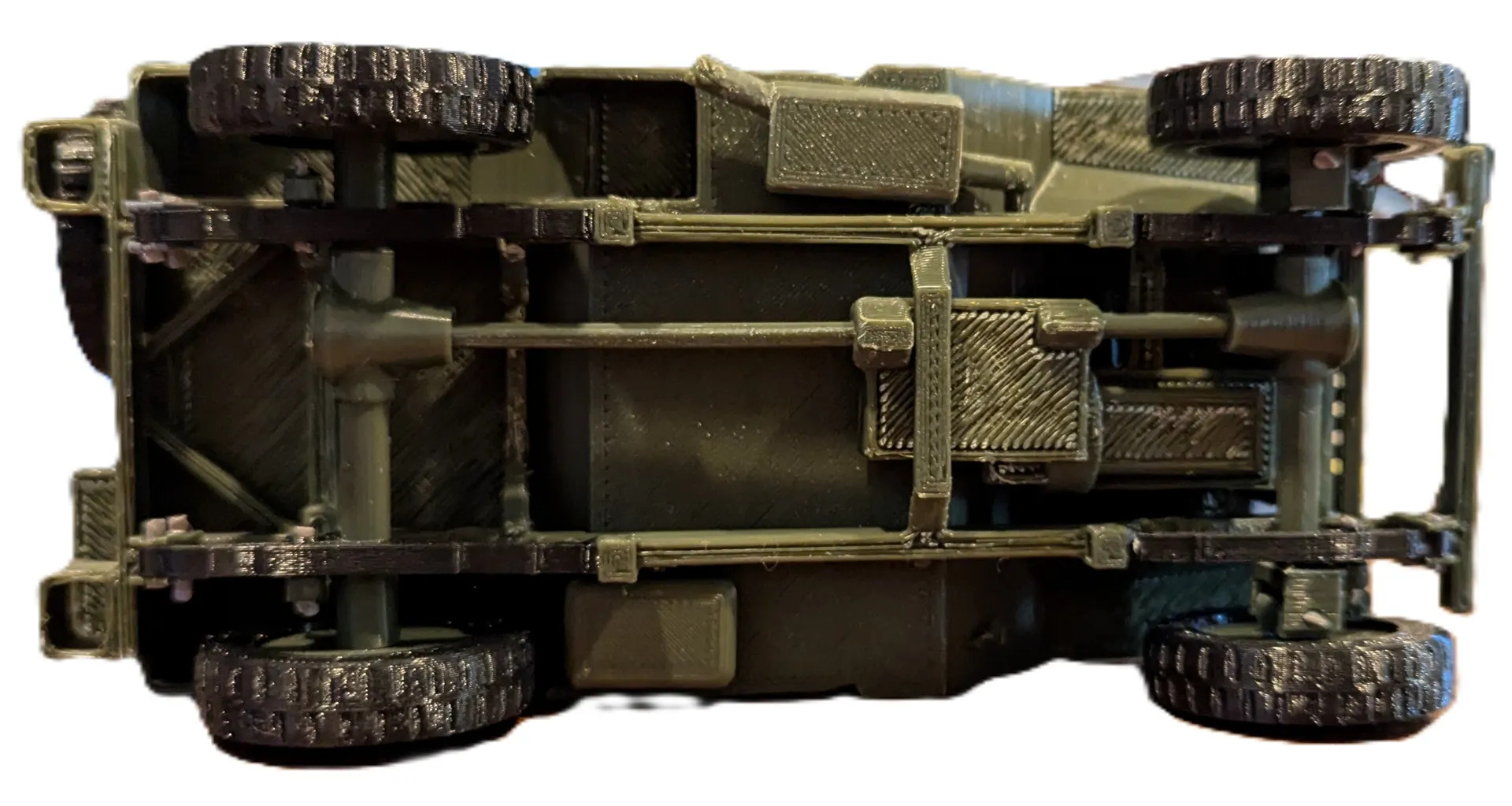 1/20 Scale 3D-Printed Military Utility Vehicle Model Kit, Unpainted DIY Assembly - Image 3