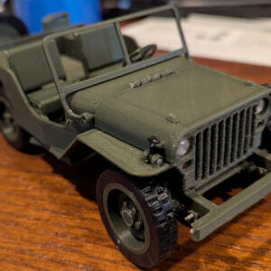 1/20 Scale 3D-Printed Military Utility Vehicle Model Kit, Unpainted DIY Assembly